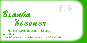 bianka wiesner business card